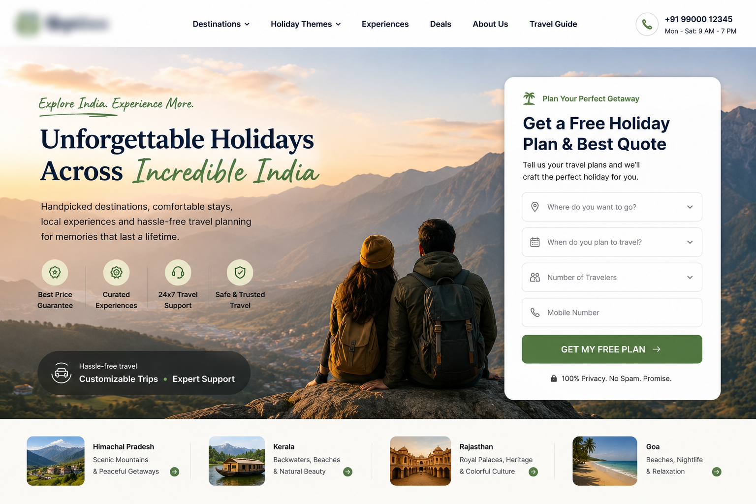 Landing page project 03